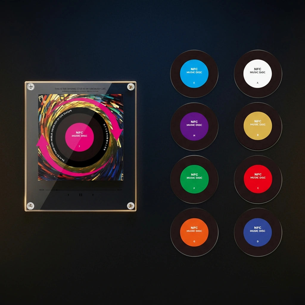 NFC Music Magnet – Tap-to-Play Fridge Music Player