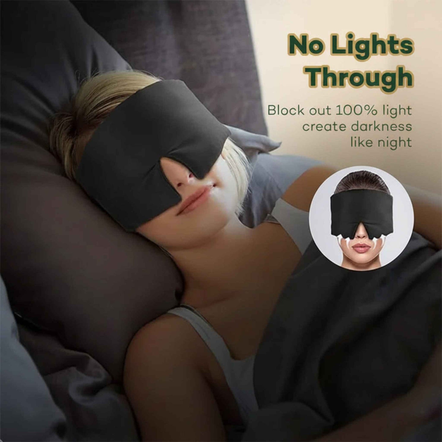 demo of product with women wearing and sleeping