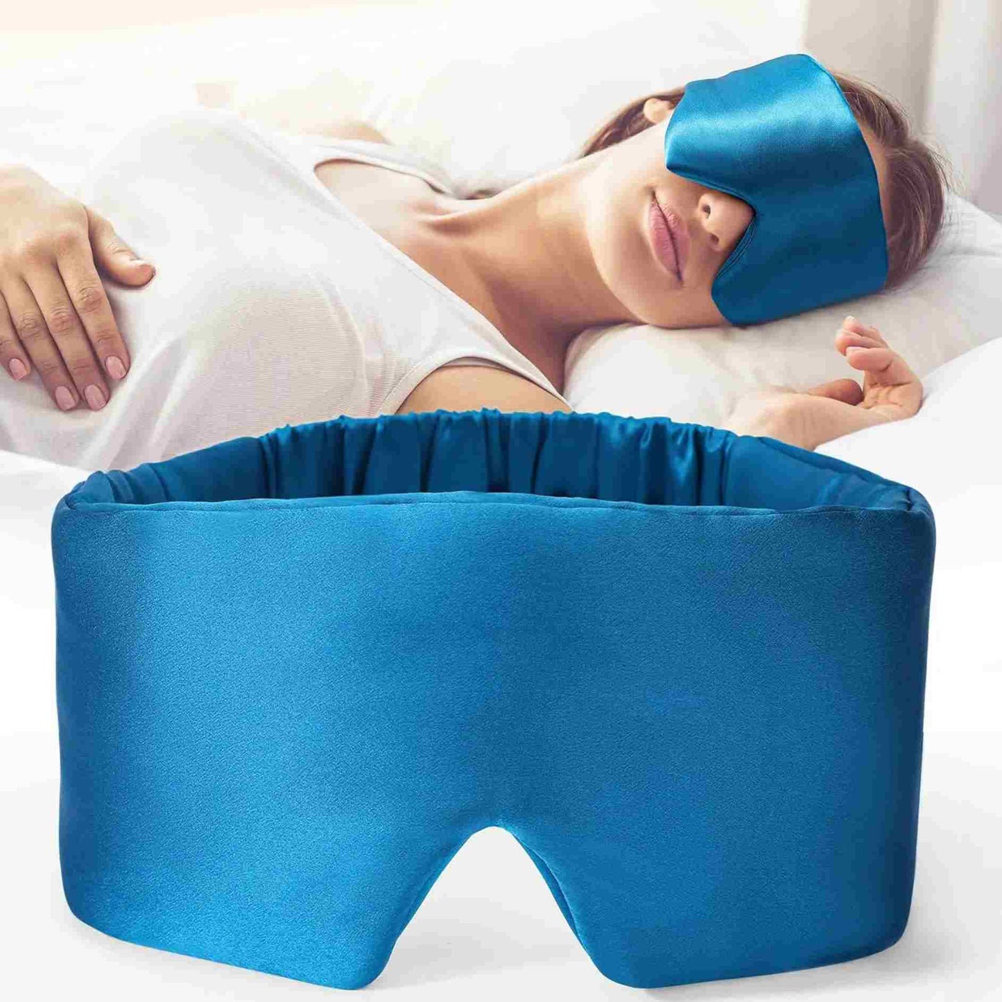 women lie on bed with blue product wear and bottom product big image 