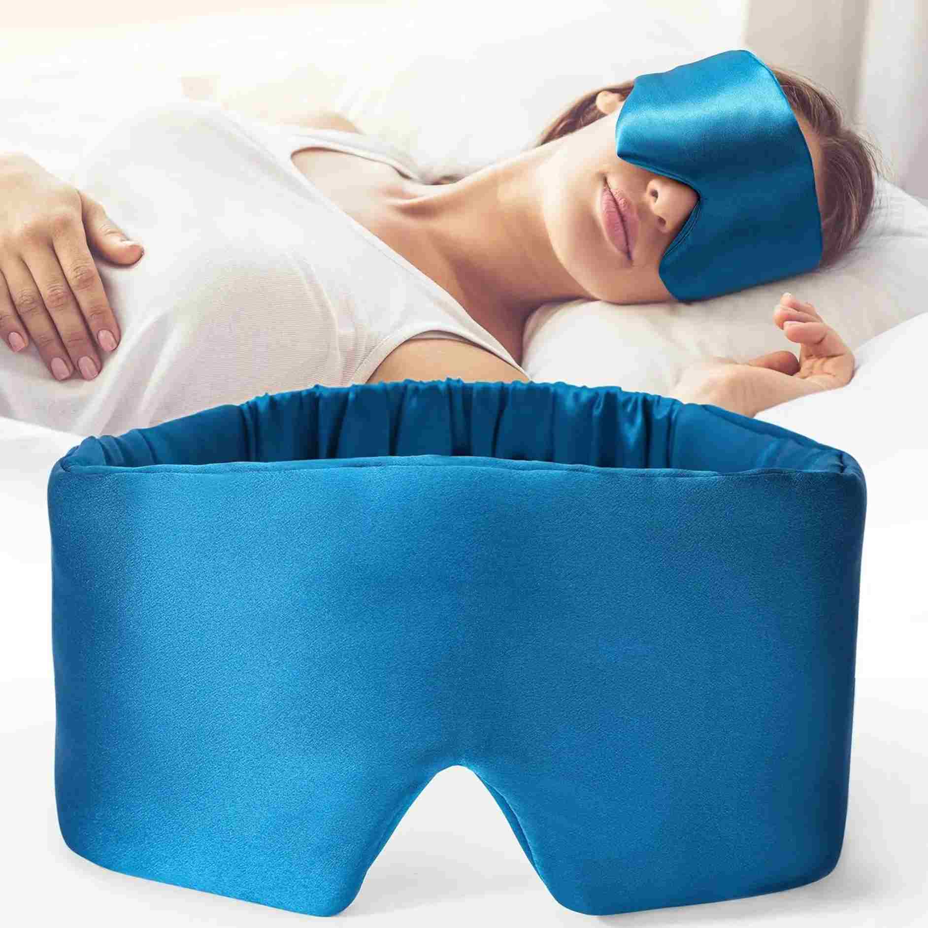 women lie on bed with blue product wear and bottom product big image 