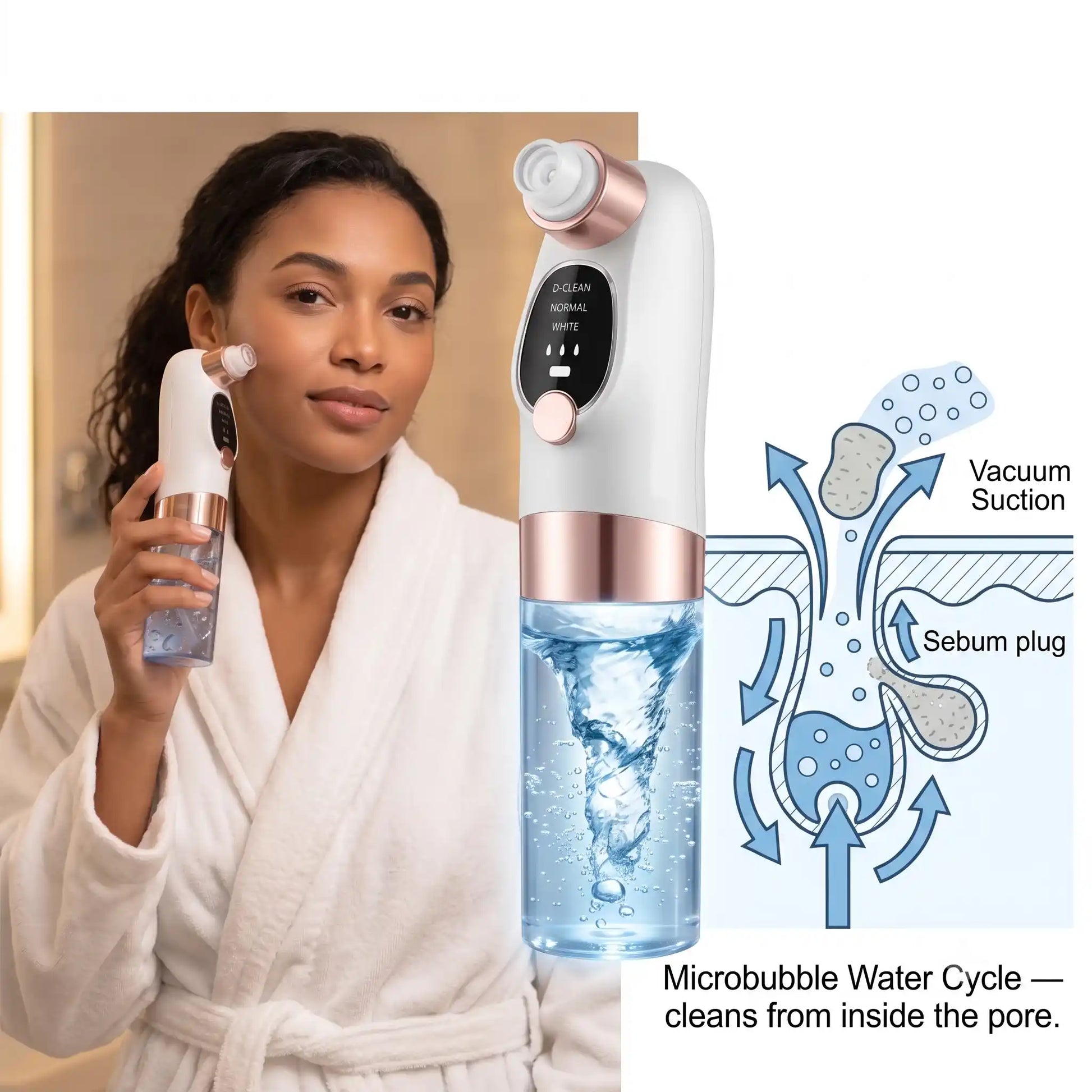 showing a woman how the product works