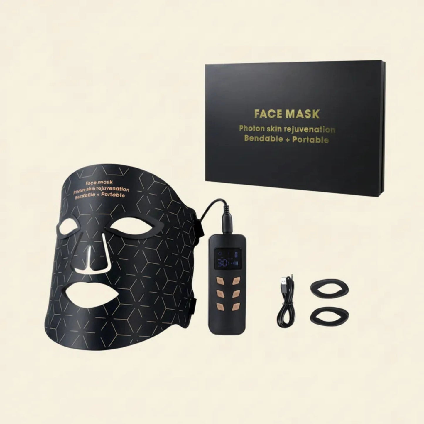 mask display with accessories