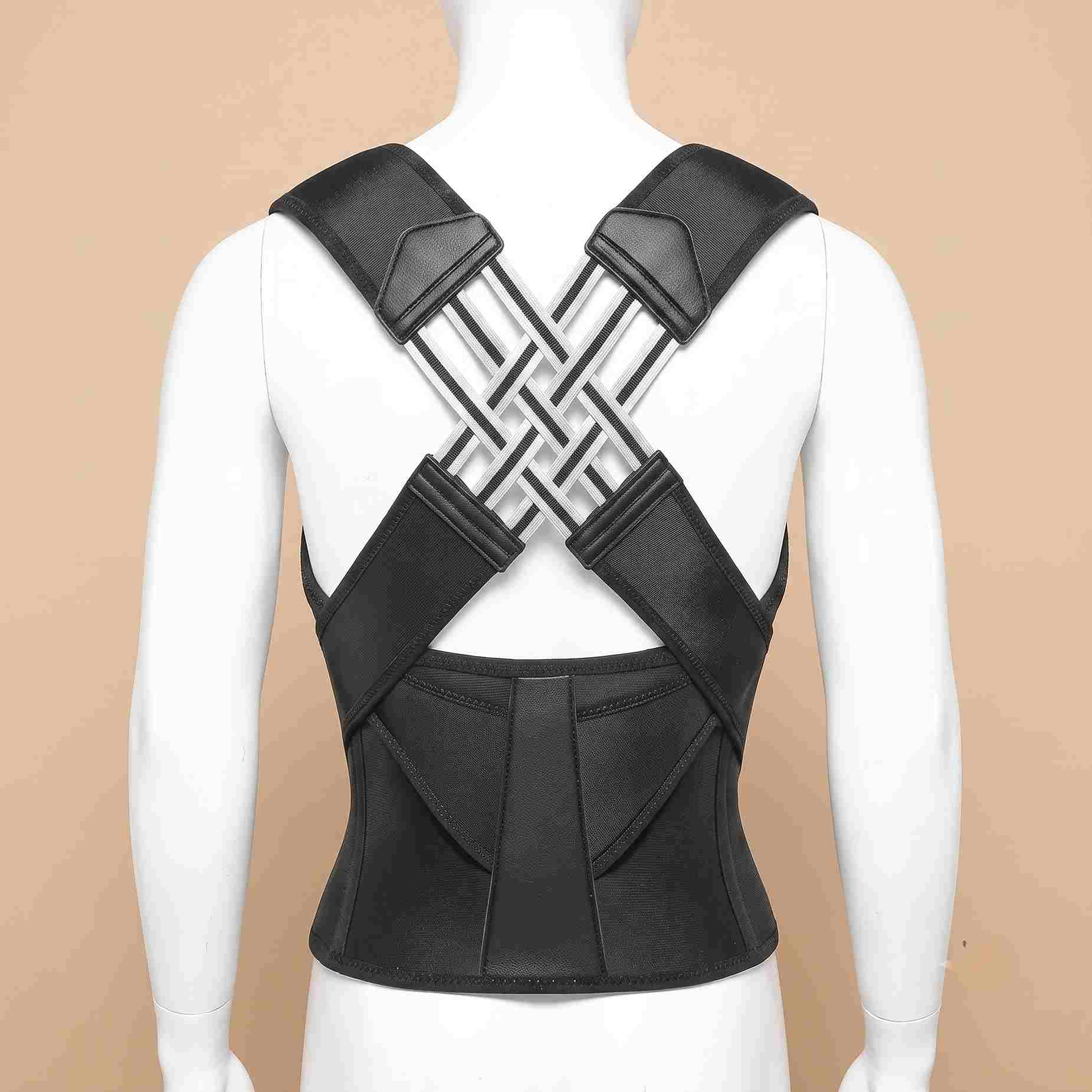 a man wear posture brace