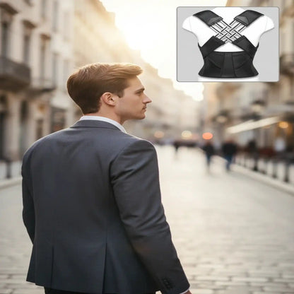 man standing in street with confidence 
